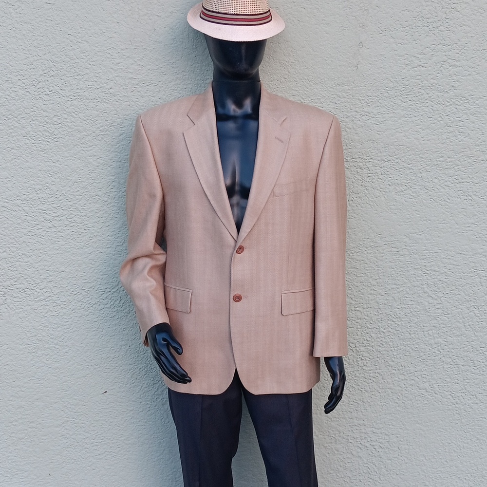 KASPER MEN'S LUXURY 52% SILK, 48% WOOL BLEND (2) BUTTON BLAZER (CANADA)